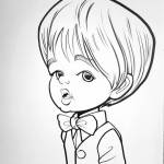 Full-Body (Black & White) Caricature